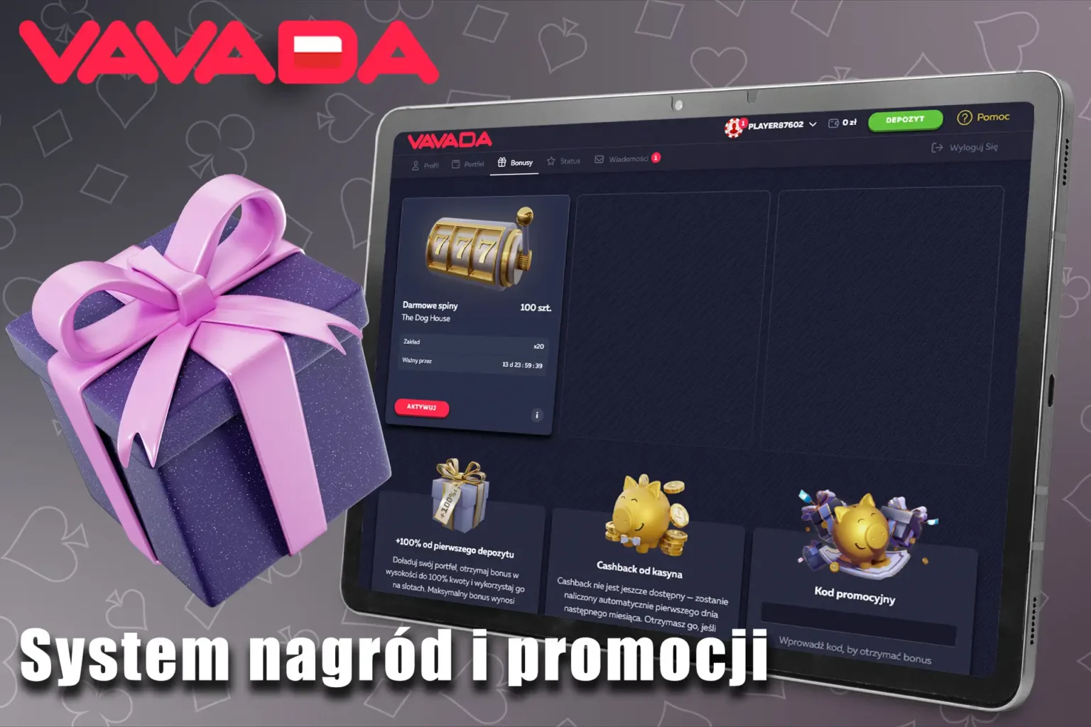 100% depozyt Vavada Casino: szczegóły promocji dla graczy z Polski